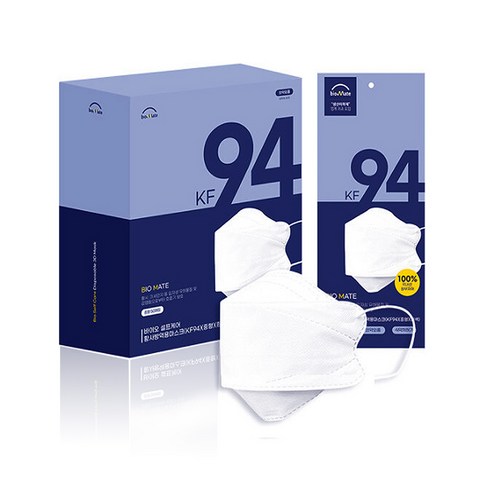 바이오셀프케어 KF94 마스크 중형 개별포장 50매x2박스