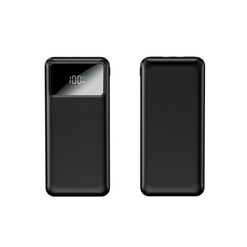 laderive보조 배터리 PD 22.5w QC3.0 고속충전 LED잔량표시 20000mAh, 블랙