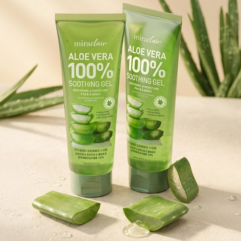 미라클레어 알로에베라 순도100% 무알콜 수딩젤 수분가득 이미지 4