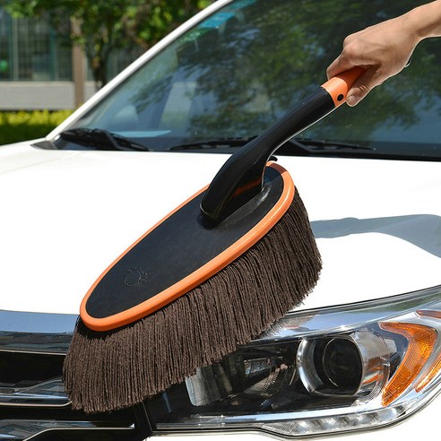 [독일기술] 왁스 브러쉬 차량용 수납함 세트 차 청소 극세사 면사 먼지떨... 실사용 후기 | 효과 있을까? - 상품 이미지 4