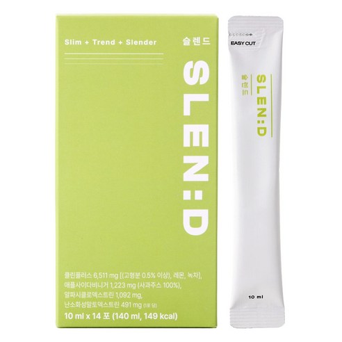 슬렌드 알파CD 애플 사이다 비니거 사과초모식초 애사비, 14개, 10ml