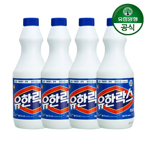 유한락스 레귤러, 1L, 4개