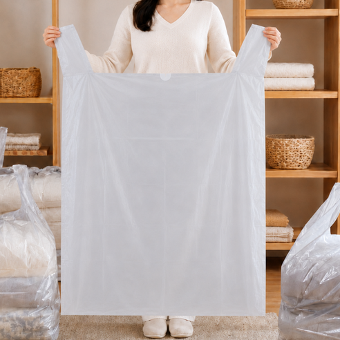 일상도구 대용량 이사 비닐 봉투 그레이, 10개, 240L