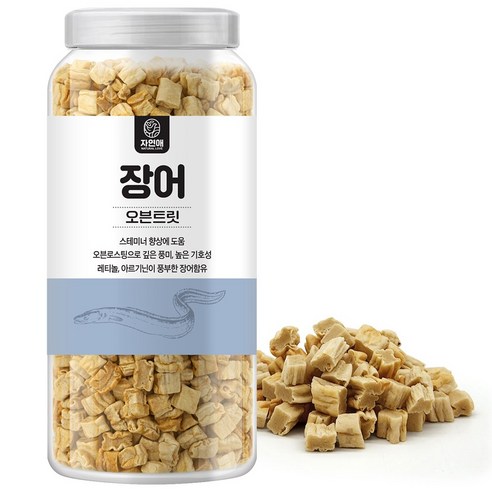 자연애보틀 오븐에 구운 건강한 강아지 간식, 오븐에 구운 장어, 380g, 1개