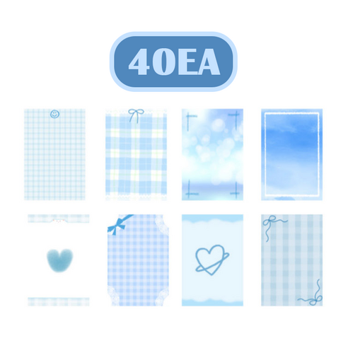 SANS 포카 바인더 대지 5color S2, 2세트, 블루
