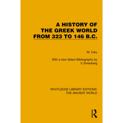 (영문도서)A History of the Greek World from 323 to 146 B.C. Paperback, English, 9781032767697, Routledge