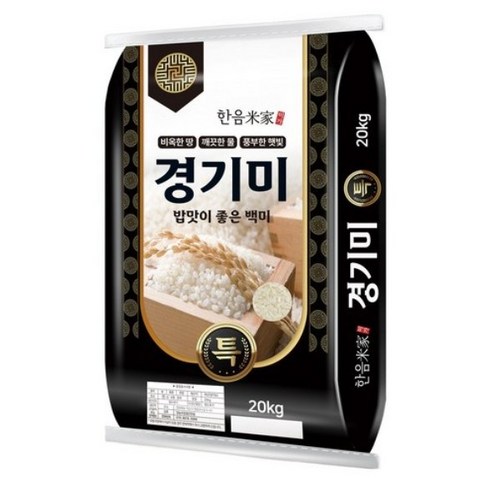 한음미가 경기미 쌀, 20kg, 1개, 특등급 20kg, 1개, 특등급