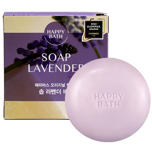 해피바스 라벤더 에센스 모이스춰 바, 90g, 1개입