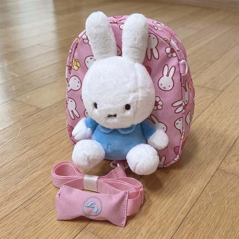 유아용 미아방지 가방 미피 케릭터 아기 인형 배낭