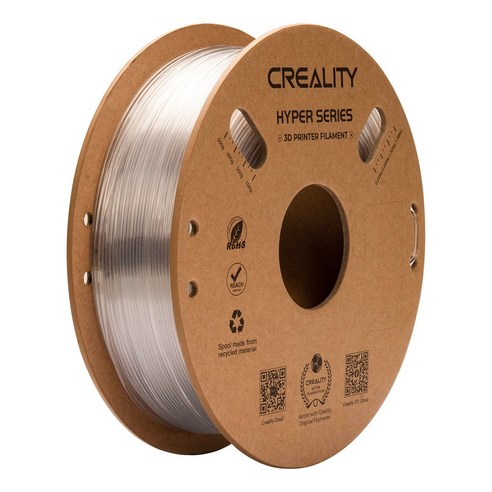 크리알리티 Creality 3d 프린터 고속 인쇄 소재 Hyper PETG 제품 소모품 부품 1.75mm 1KG, 투명색