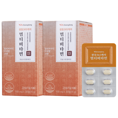 광동 365케어 멀티비타민, 30정, 2박스