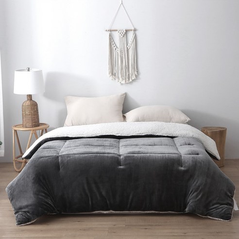 최고의 보온성과 포근함을 제공하는 디오프 양털 극세사 차렵이불