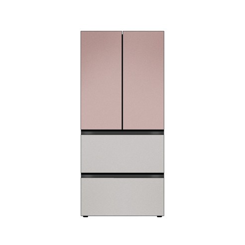 LG전자 디오스 AI 오브제컬렉션 김치냉장고 Z495SKV261 491L, 클레이 핑크/실버