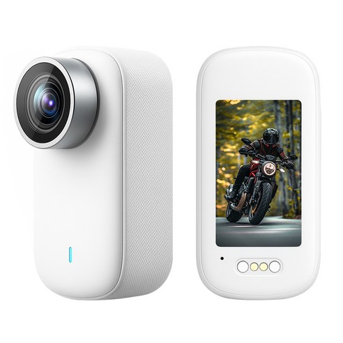 RUNHome UHD 4k 액션캠 초소형 WiFi 바디캠 자전거 오토바이 +32GB 메모리, 화이트