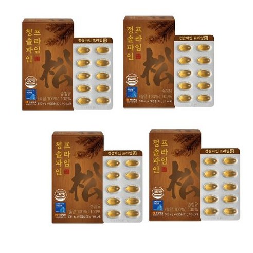 솔잎농축 프리미엄 솔잎추출 송침유 정품, 4세트
