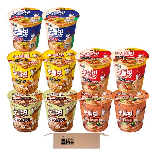 누들핏 육개장2+김치사발2+짜파구리2+카구리2+얼큰우동2