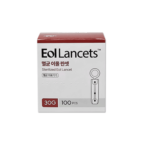 HLB 에이치엘비 멸균 이올 수동 란셋 30G 1박스 100개 채혈침, 100개입, 1개