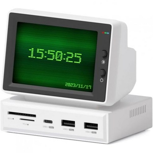 Hagibis 3.5인치 IPS USB 미니 스크린 C 허브 HDMI 지원 AIDA64 PC CPU RAM HDD 데이터 모니터링 온도 표시 전자 앨범 플로팅 가사 노트북 PC, 960x640