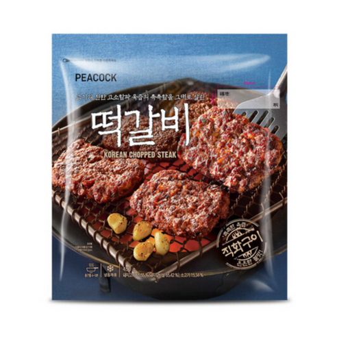 피코크 떡갈비 450g, 450g, 1개
