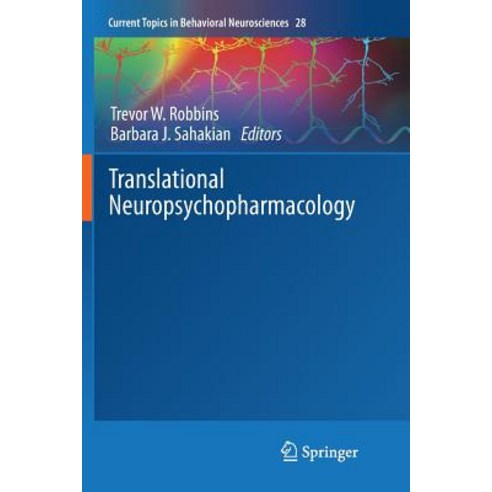 (영문도서)Translational Neuropsychopharmacology Paperback, Springer, English, 9783319816302