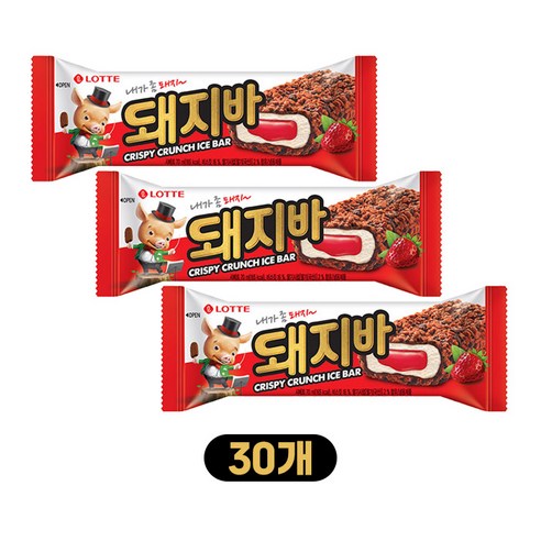 롯데 아이스크림 30개 돼지바, 70ml, 30개