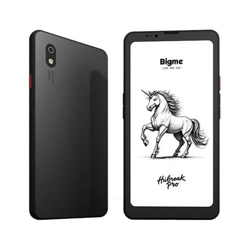 빅미 E 잉크 6.1인치 스마트폰 8GB RAM 256GB 저장공간 안드로이드 14 36단계 밝기 조절 4500mAh 배터리 블랙 화이트 버전 232084, 빅미 E 잉크 6.1인치 스마트폰 8GB RAM 256