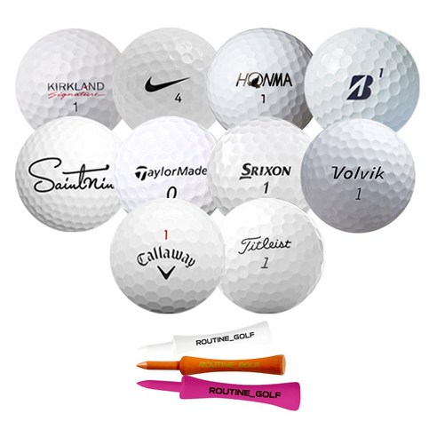 루틴골프 특a+급 골프공 로스트볼, 화이트, 1개, 10개입