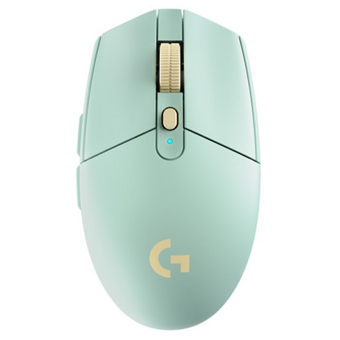로지텍 G304 X 라이트스피드 무선 게이밍 마우스, 민트 + 옐로