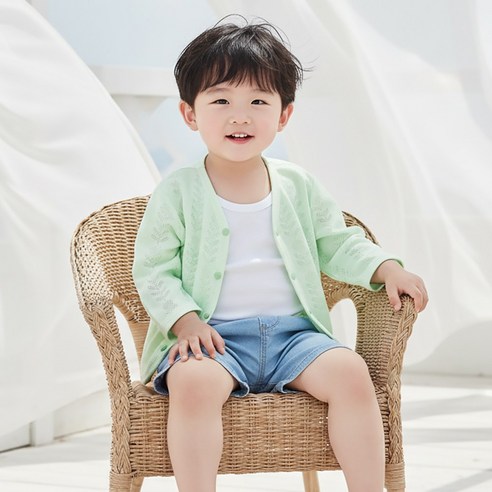 몽실이 라이트 면 니트 가디건 아기 가디건 유아 여름 가디건 키즈 얇은 가디건 아동 니트 가디건 여름 아우터 베이비 가디건 데일리 아기옷