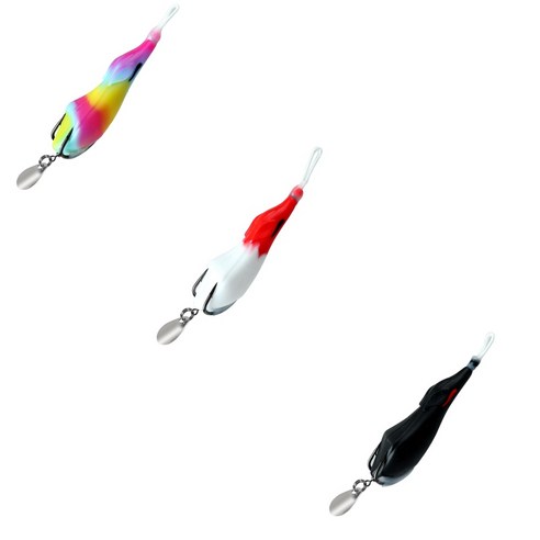 3pcs 8cm/16g 가물치 루어 부드러운 개구리 유혹 프로그루어 통로 개구리 루어 개구리 루어 가물치 가물치미끼, 3개, 60g, B-3PCS