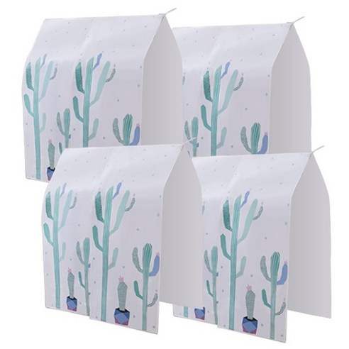 사계절 행거커버 (선인장)4P 옷걸이 덮개