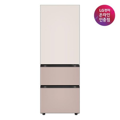 (LG전자) DIOS(디오스) 오브제컬렉션 김치톡톡 Fit & Max Z334GGA122S, 베이지&클레이브라운