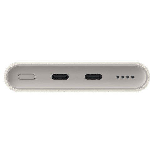 삼성전자 25W 고속 충전 대용량 PD 보조 배터리팩 10000mAh, 베이지, EB-P3401XUKGKR 상품 사진