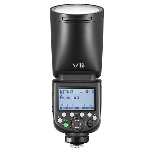 고독스 카메라 상단 장착형 휴대용 충전식 플래시, 1개, V1Pro C