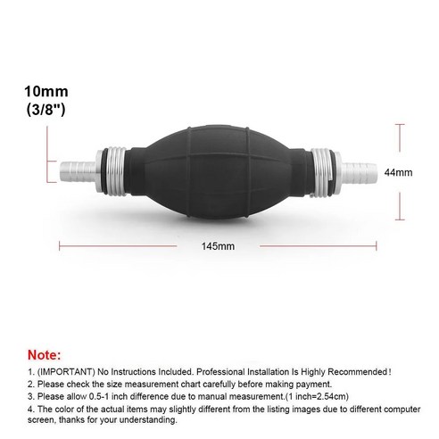 6mm/8mm/10mm/12mm 핸드 연료 펌프 라인 고무 알루미늄 프라이머 전구 디젤 오일 전송 가솔린 자동차 보트 - 에어펌프관련용품