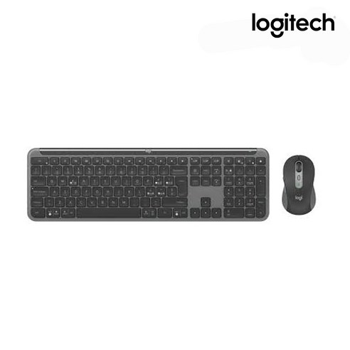 [로지텍코리아 정품] 로지텍 MK950 SIGNATURE SLIM 무선 키보드 마우스 세트, 블랙, 일반형