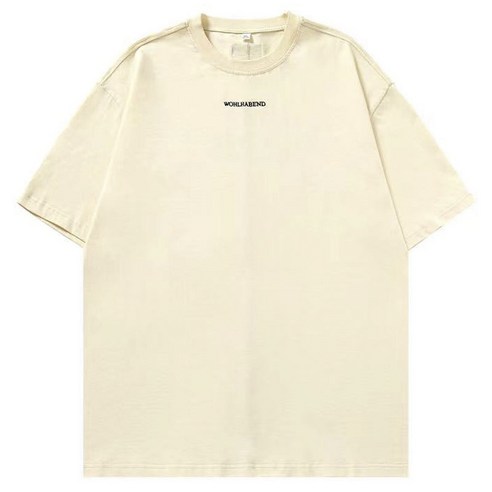 Hanlu 남녀공용 커플 스타일 라운드넥 반소매 티셔츠