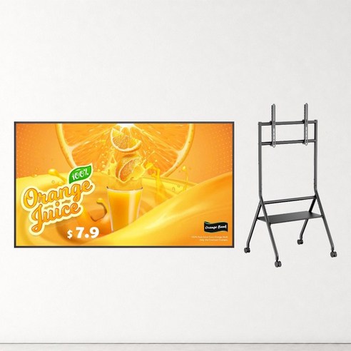 LG전자 65인치 4K 디지털 사이니지 65UH5Q, 이동식 스탠드(NID-02) 자가설치, 165cm