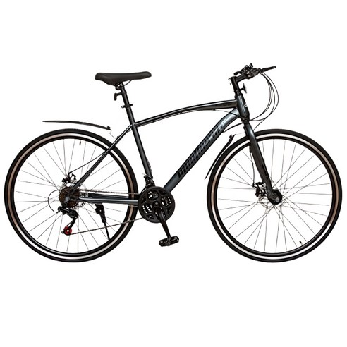 몬테리아 로드자전거 21단 700C 90%조립 로드바이크 C395-20, 1개, 170cm, 다크 그레이 A타입