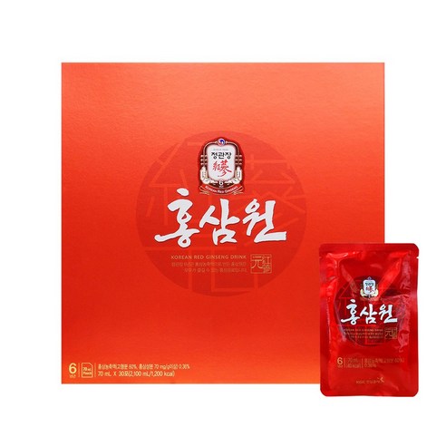 정관장 홍삼원 70ml 명절 부모님 선물세트 30포 면역력, 2.1L, 1개