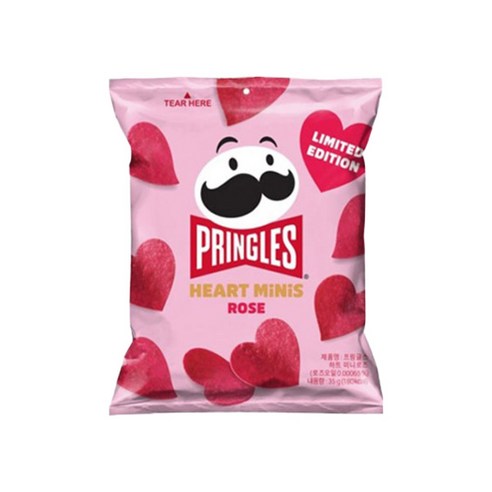 프링글스 하트 미니로즈, 35g, 1개