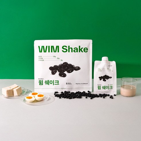 저당 저탄수 고단백 윔쉐이크 검은콩 30g, 5개 이미지 3