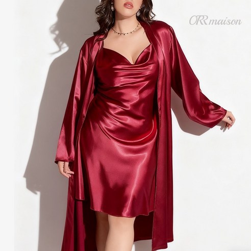 집에서의 편안함과 스타일을 동시에 만족시키는 빅사이즈 로브 가운