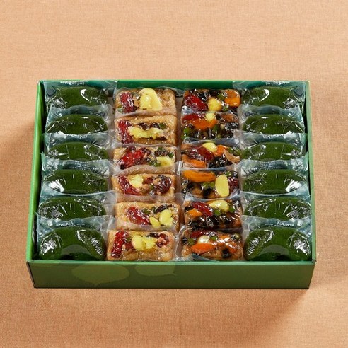 [다복솔식품] 모싯잎송편 약식 소머리찰떡이 들어간 모듬소머리 세트 - 떡세트 | 쿠팡