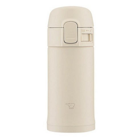조지루시 원터치 경량 보온보냉 텀블러 SMPD20CM, 베이지, 1개, 200ml