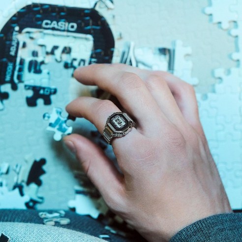[CASIO] 카시오 반지 시계 CRW 001 1JR G 쇼크 링 50주년 기념