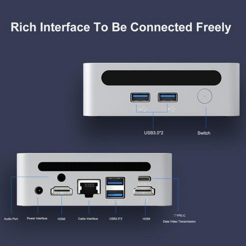 미니PC게임 2025 GenMachine 새로운 미니 PC Ren4000 4700U AMD Ryzen7