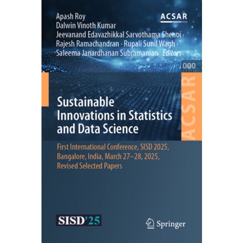 (영문도서)Sustainable Innovations in Statistics and Data Science: First International Conf... Paperback, Springer, English, 9783032299413