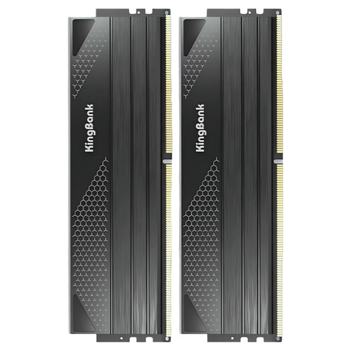 킹뱅크 DDR5 하이닉스 에이-다이 8000MHz C36 데스크탑용 램 16GB 블랙 2개입 KP480036, 1개