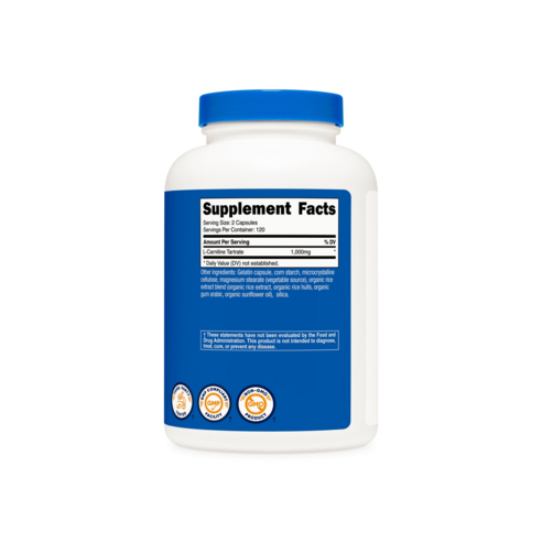 뉴트리코스트 L-카르니틴 타르트레이트 1000mg 캡슐 240정, 1개 맛있게 먹은 솔직 후기 - 상품 이미지 2